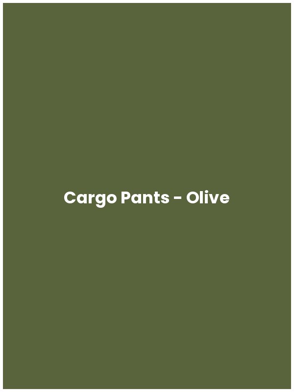 Cargo Pants - Olive