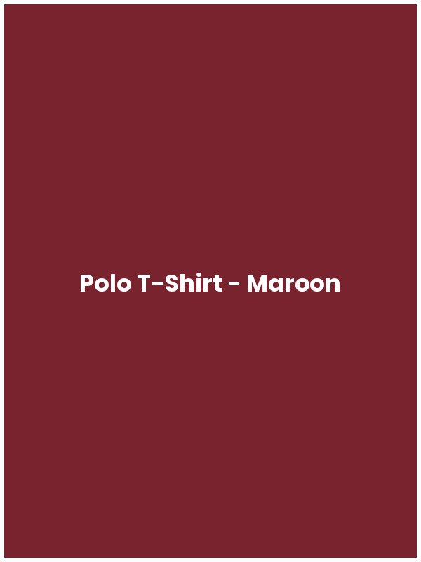 Polo T-Shirt - Maroon